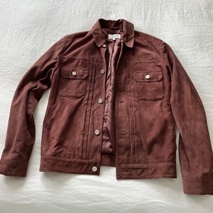 Reiss Suede Trucker Jacket
